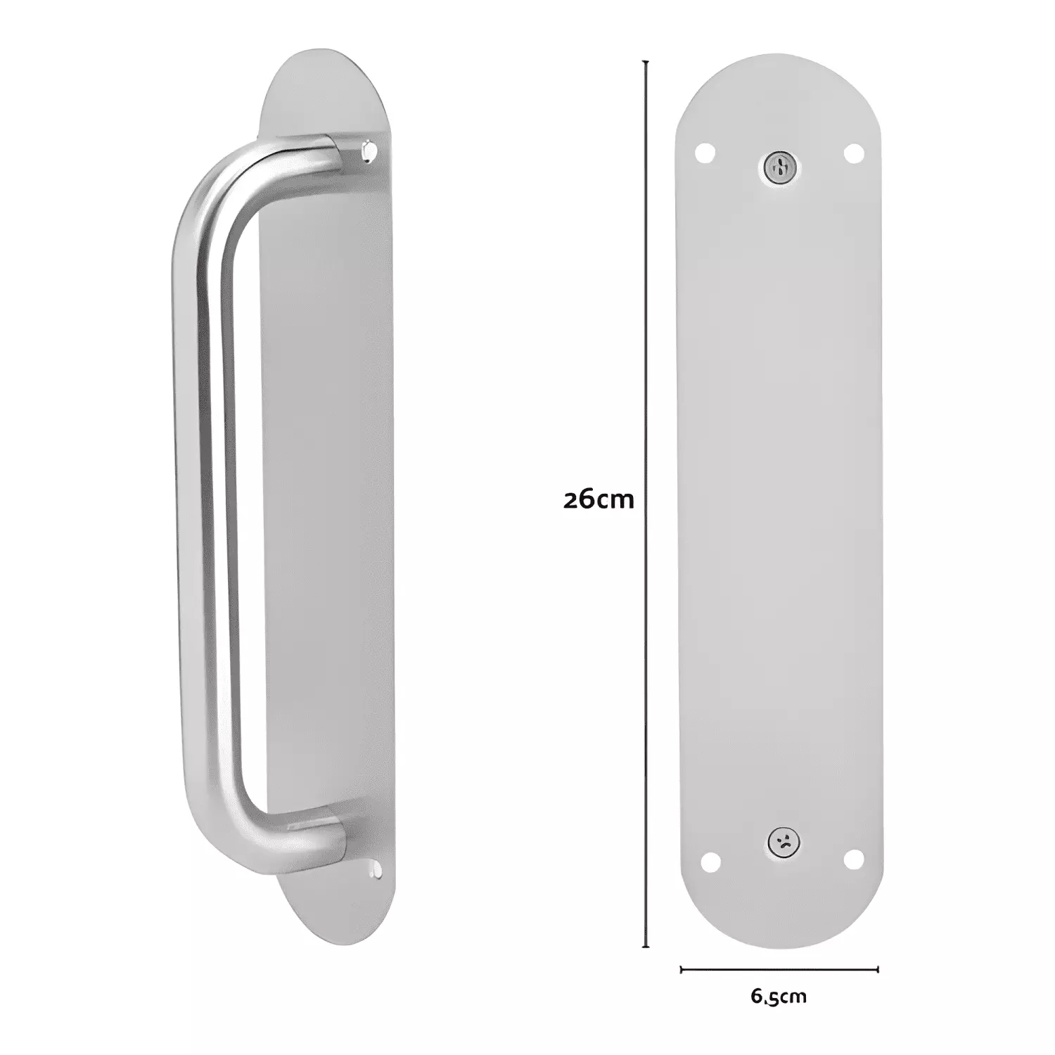 Tirador para puerta principal acero inoxidable 11 pulgadas-1