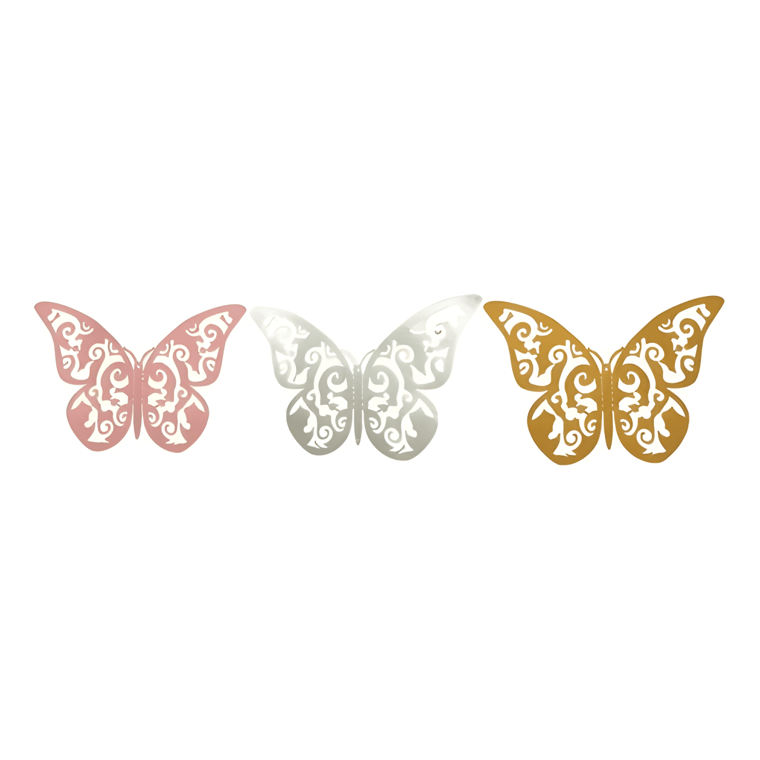 Set 24 Decoración De La Pared De La Mariposa 3D Color-3