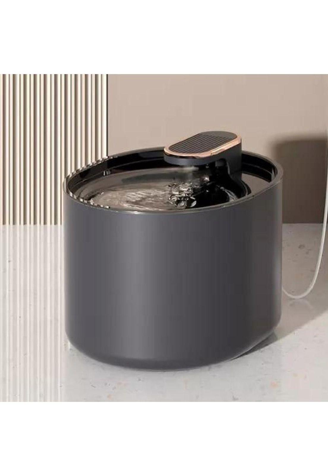 Fuente de agua Roro para perros, pileta de 3 litros, color negro-5