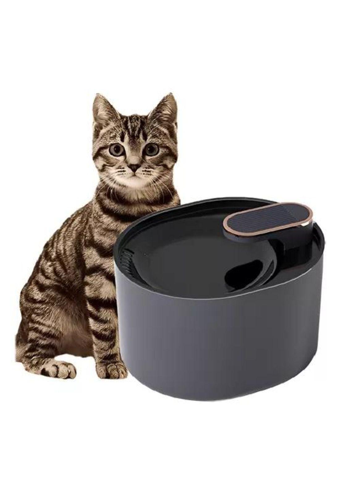Fuente de agua Roro para perros, pileta de 3 litros, color negro-8