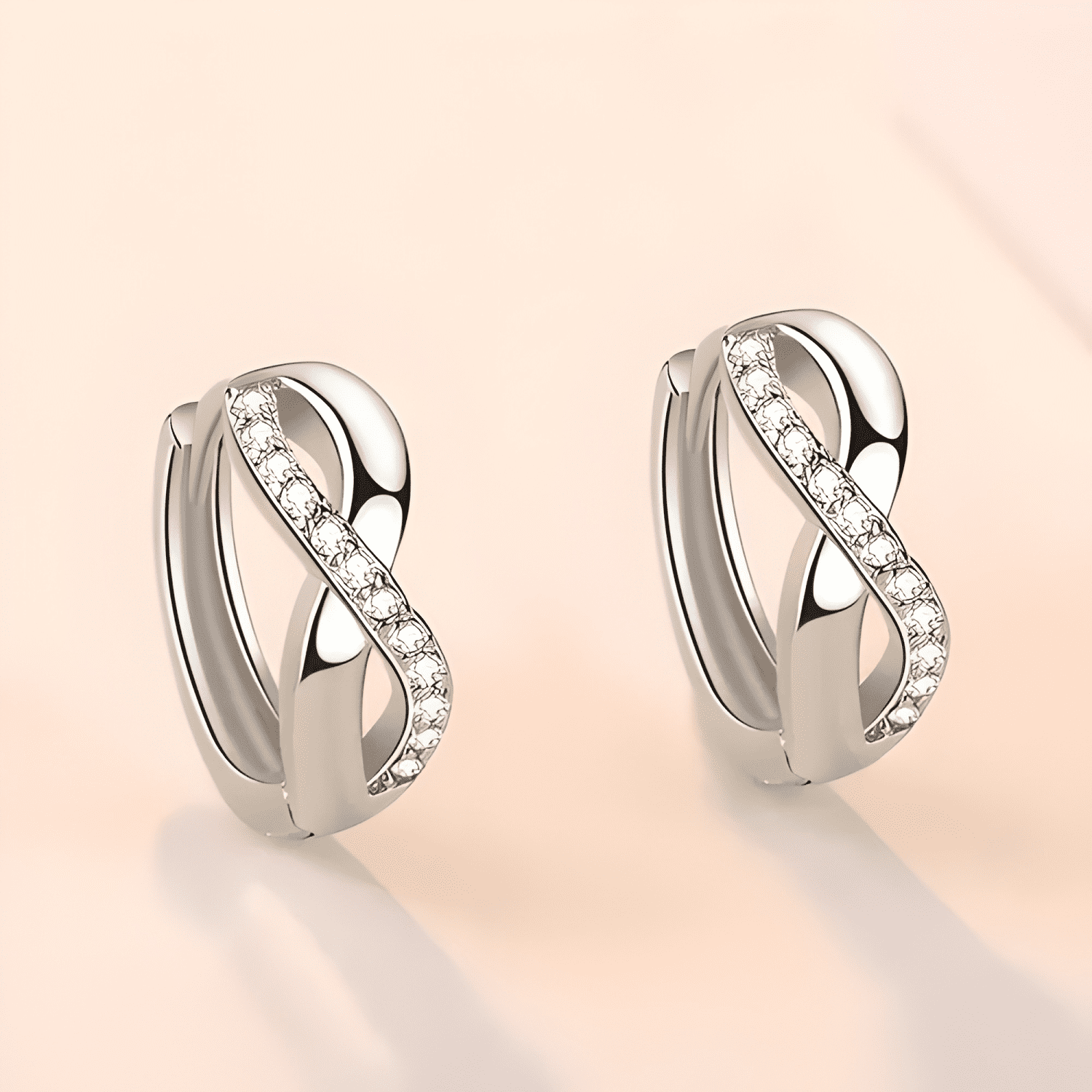 Aros Plata 925 Infinito Pendientes Mujer Regalo Joya Argolla-2