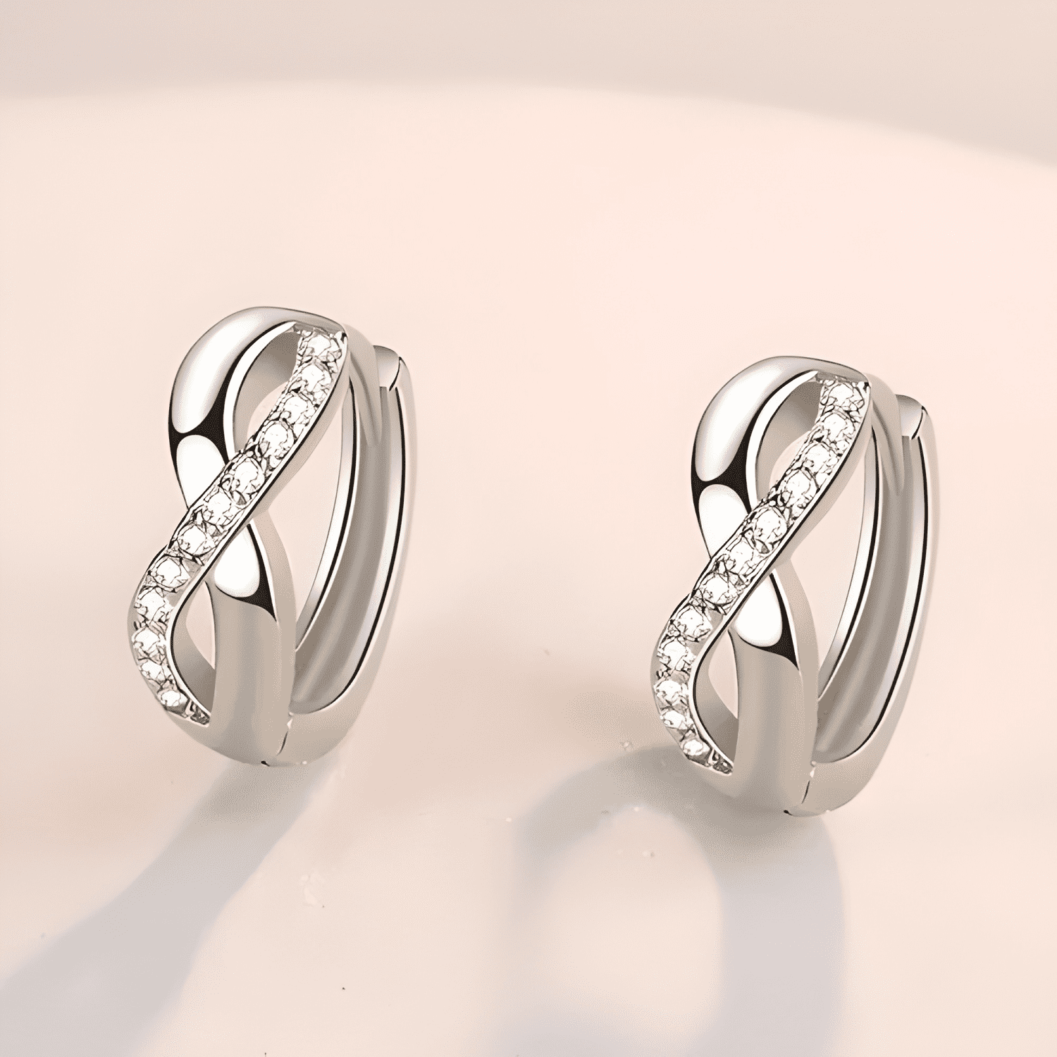 Aros Plata 925 Infinito Pendientes Mujer Regalo Joya Argolla-3