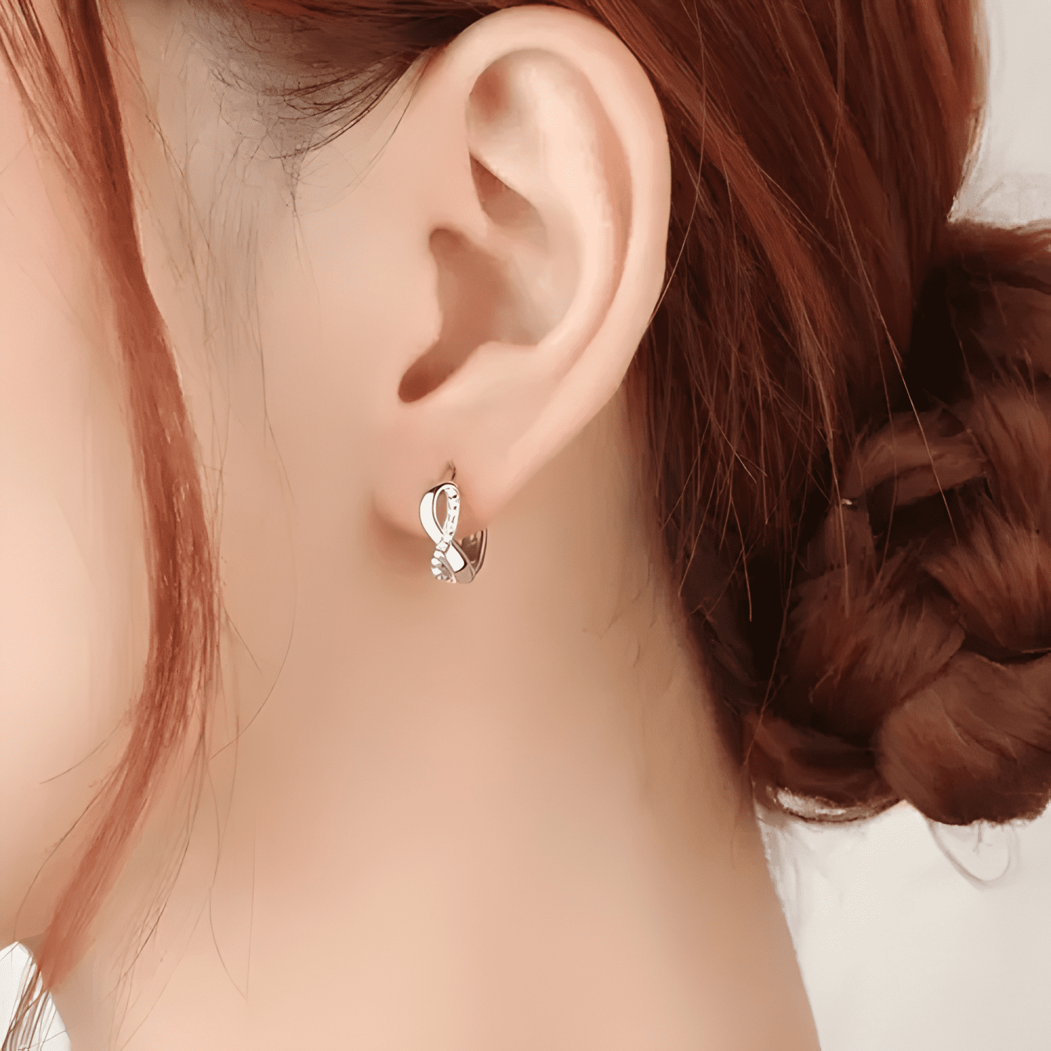 Aros Plata 925 Infinito Pendientes Mujer Regalo Joya Argolla-4