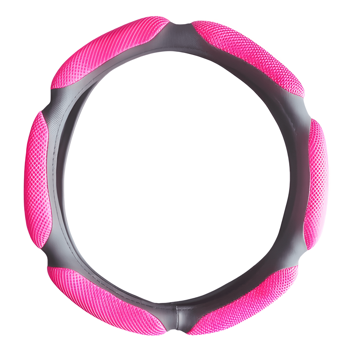 Funda Cubre Volante Universal 3d Acolchado Rosa-2