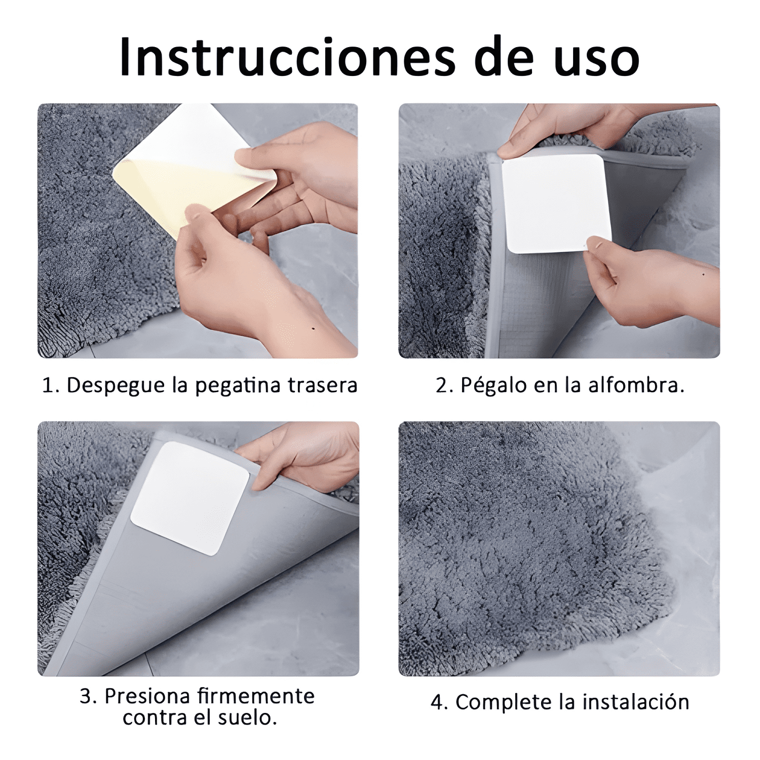 4 Pack Almohadillas Para Fijar Alfombras Antideslizantes-2