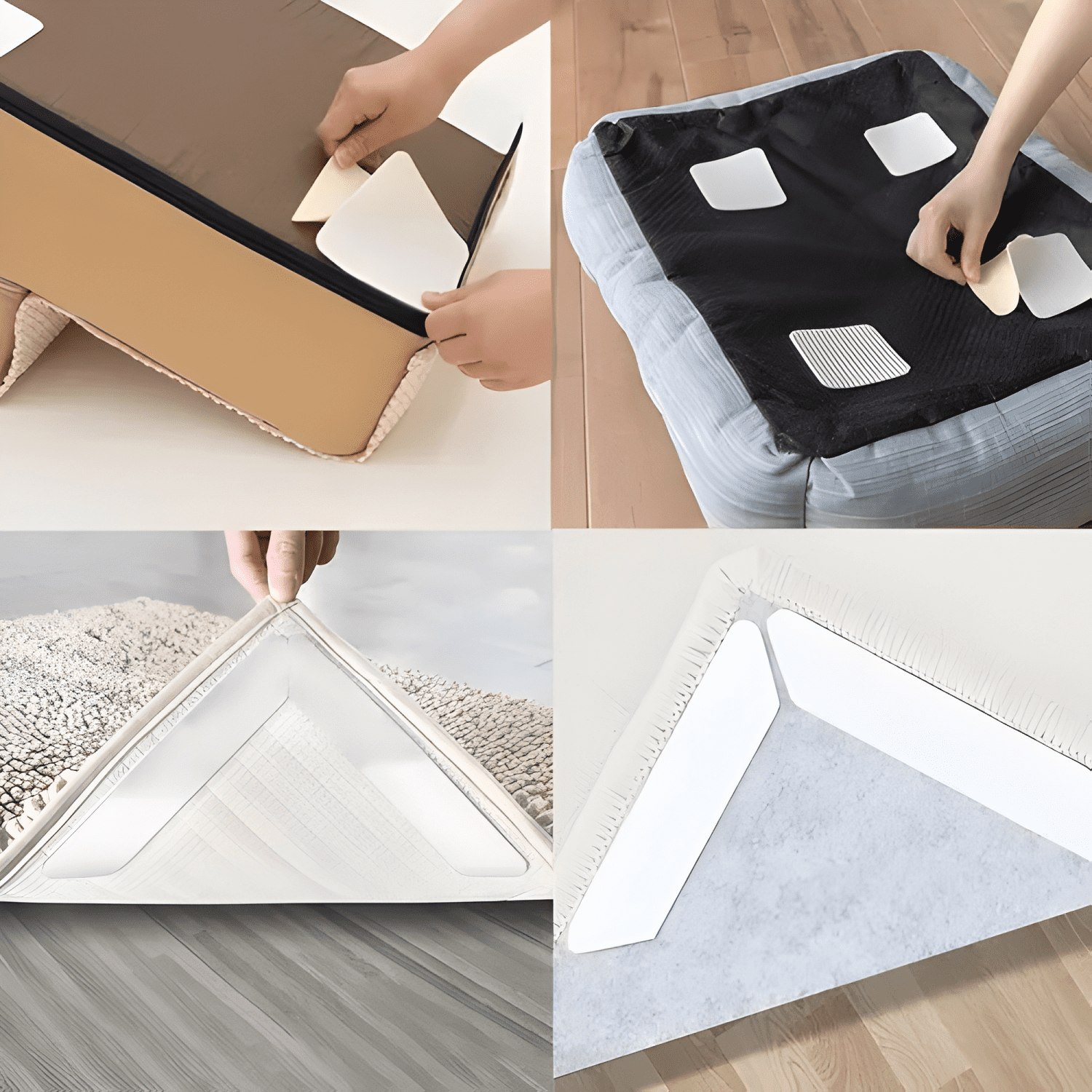 4 Pack Almohadillas Para Fijar Alfombras Antideslizantes-4