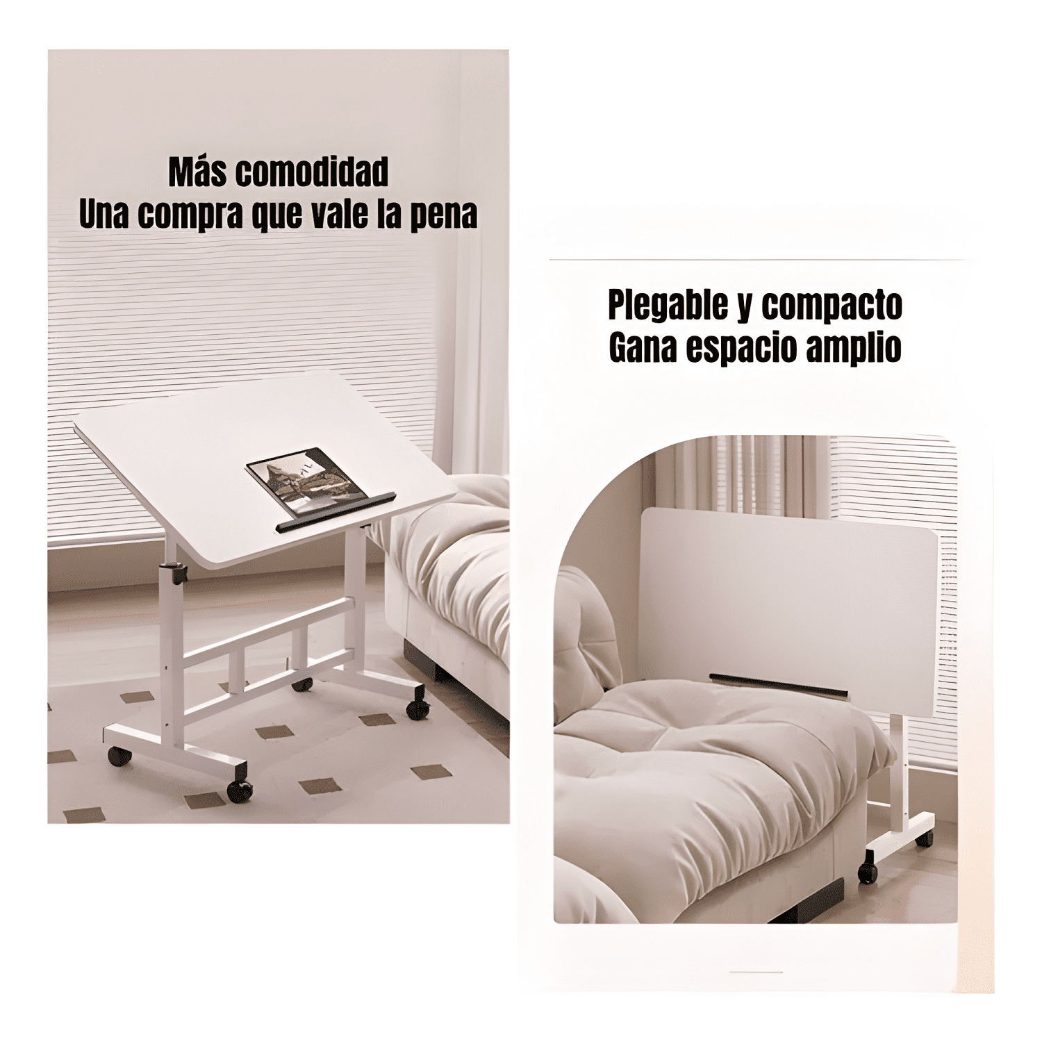 Escritorio plegable hatch 80x40cm con barrera antideslizante-2