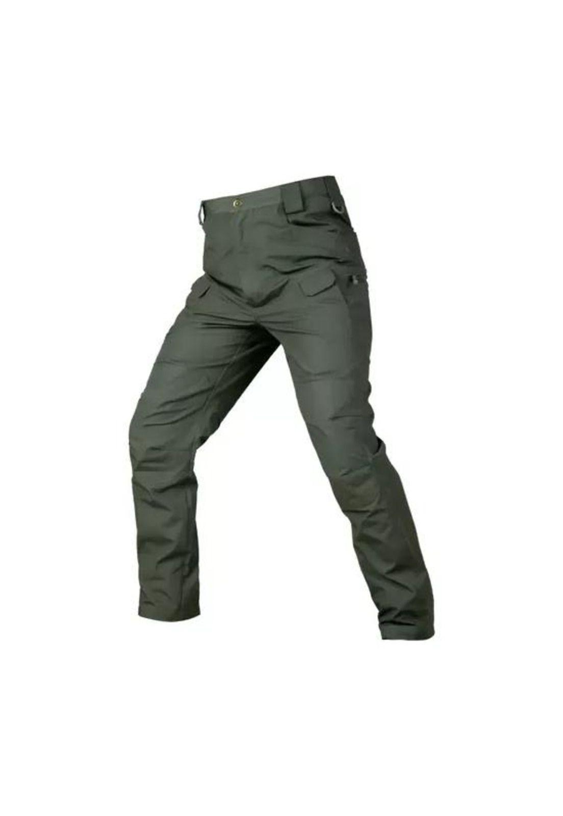 Pantalón Táctico Airsoft Militar Trekking, Color Verde, Talla L-0