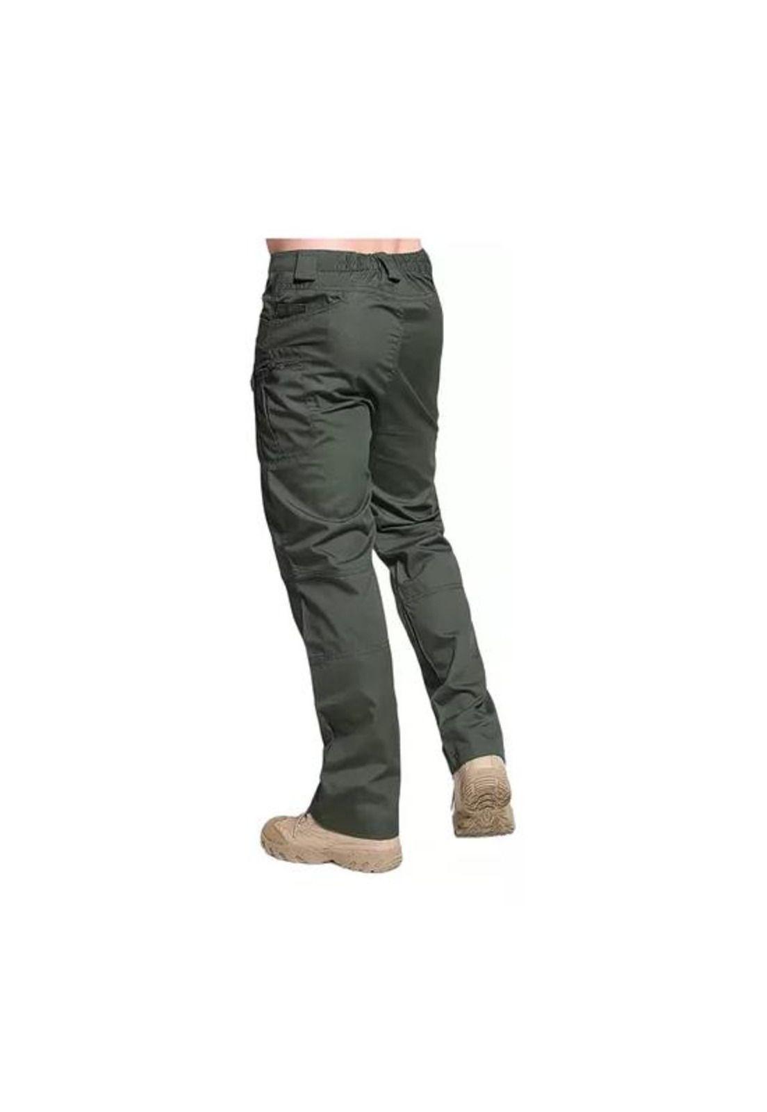 Pantalón Táctico Airsoft Militar Trekking, Color Verde, Talla L-1