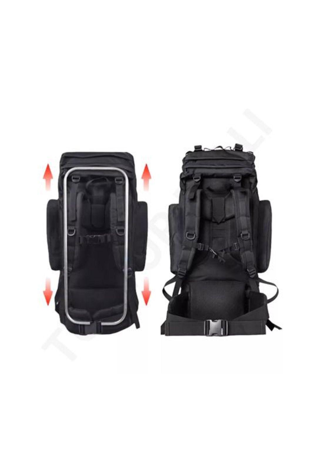 Mochila para campañas militares 100L color negro-4