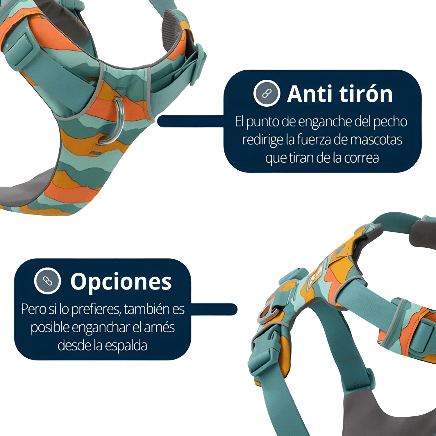 Arnés para perro anti tiron ruffwear front range XS s m l XL-3