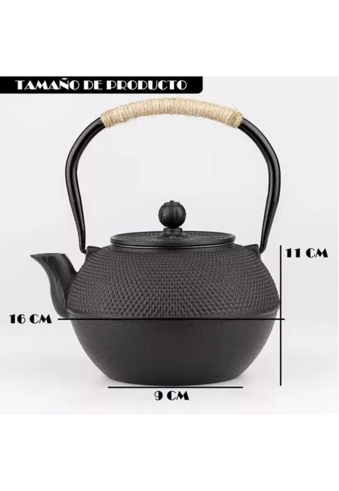 Tetera de Hierro Fundido - Tetera Japonesa con Infusor, 1.2 Litros-2