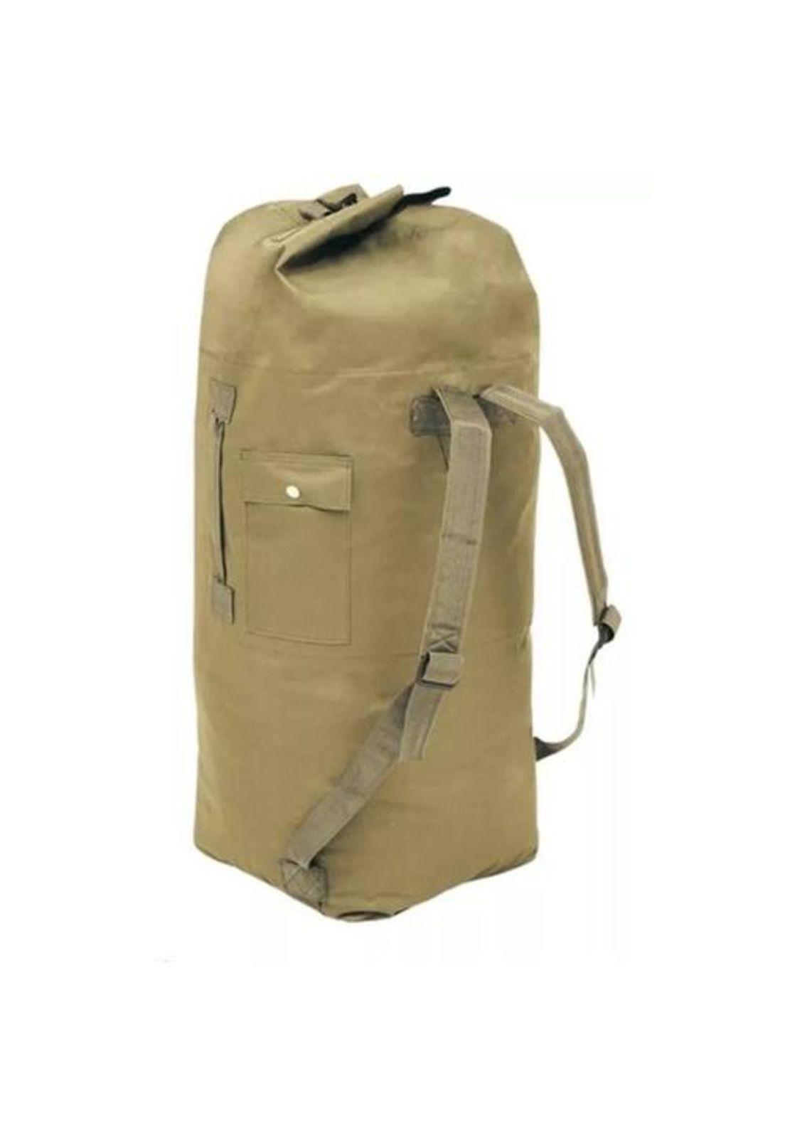 Bolso saco ropero táctico militar camping 90L color café-2