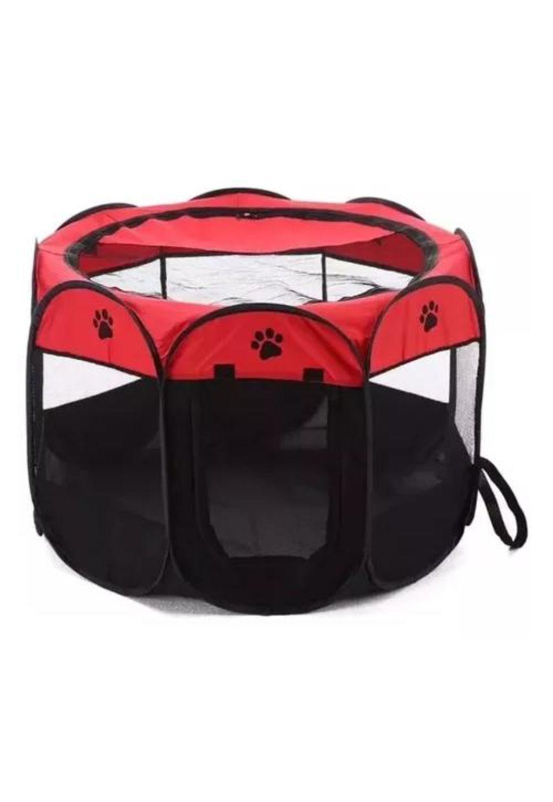 Corral para mascotas talla XL jaula perros y gatos rojo/negro-5