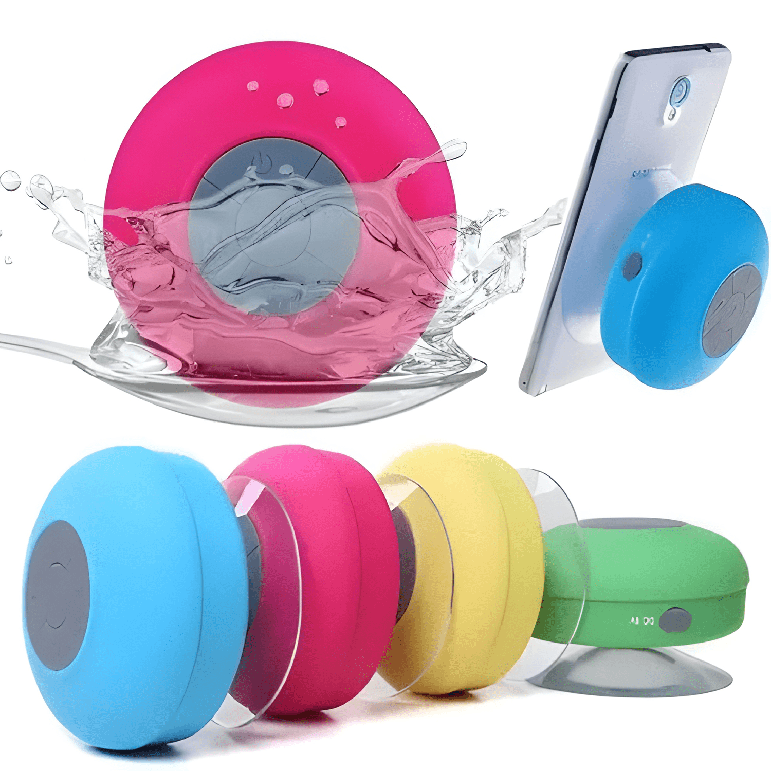 Parlante portátil bluetooth ducha resistente al agua-3