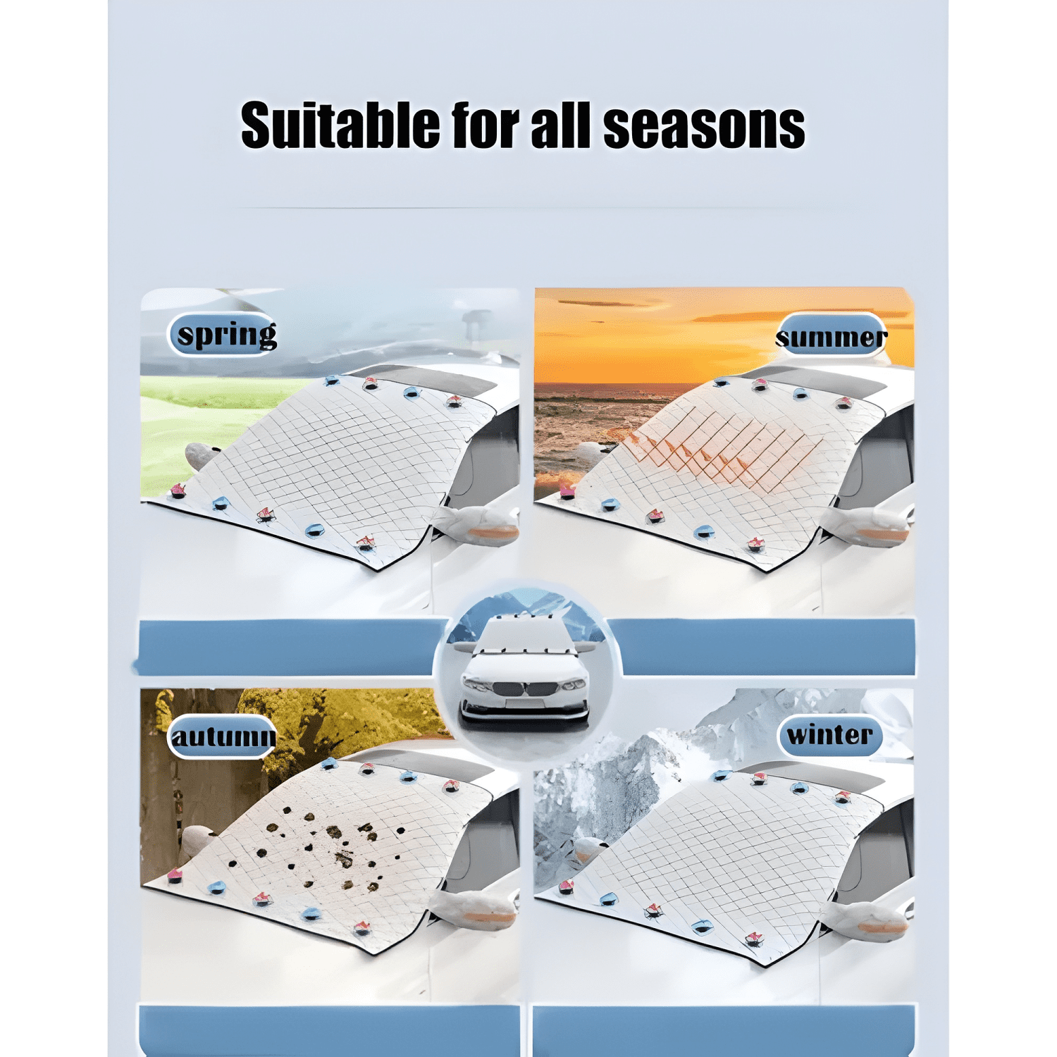 Funda Protectora Sol y Nieve Cubreparabrisas para Mini-3