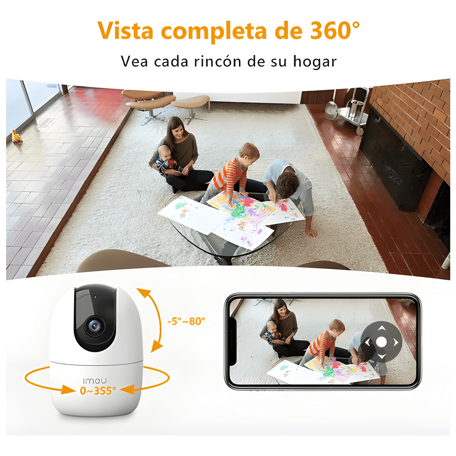 Imou Seguridad Cámara Ranger 2-3mp-1 Wifi 360° Ip Plus-2