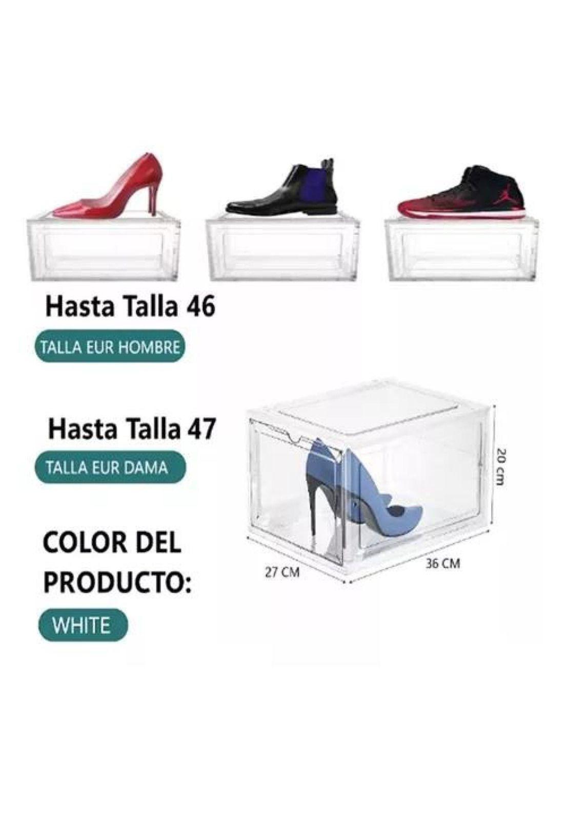 Caja organizador de zapatos apilable para calzado-3