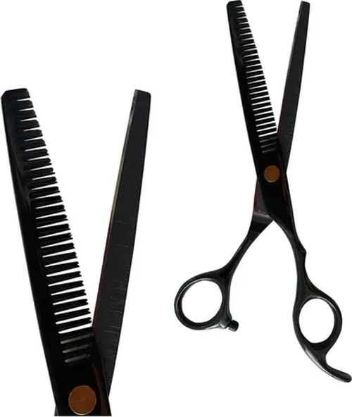 Kit tijeras filo entresacadora + set peines-0