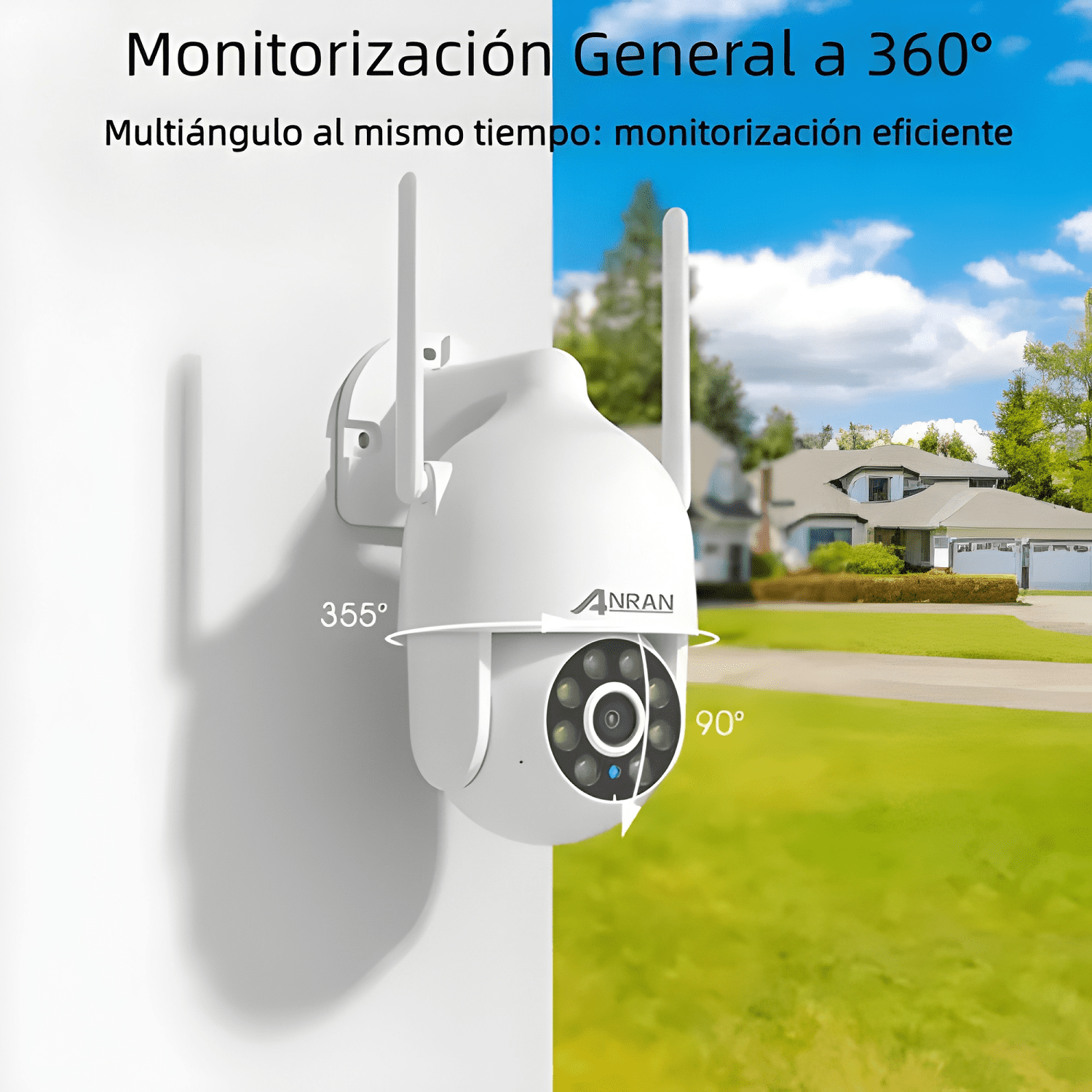 Cámara de Seguridad Wifi 5G 5MP Anran N50W1584 Blanco-3
