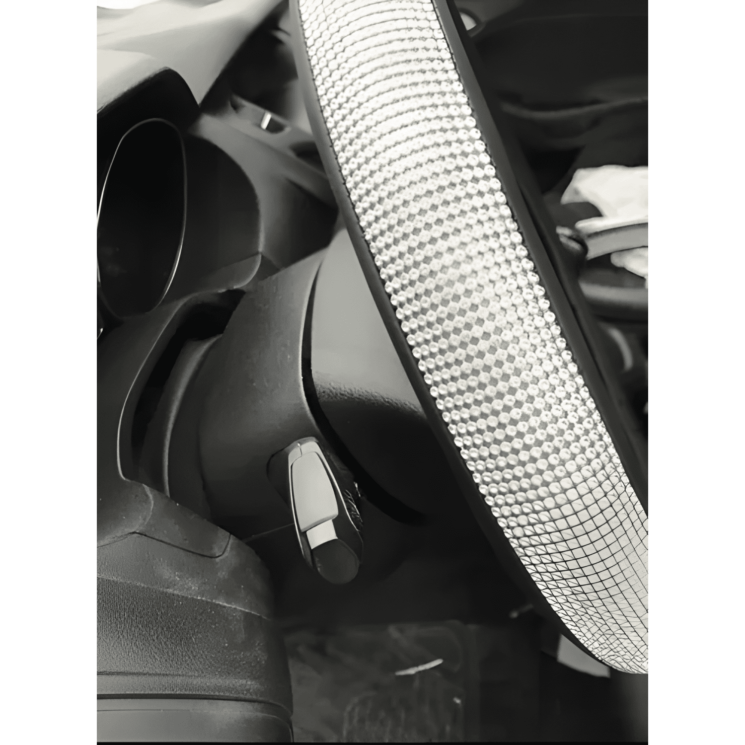 Funda Cubre Volante con Brillos Tipo Diamante Auto/ Camionet-3