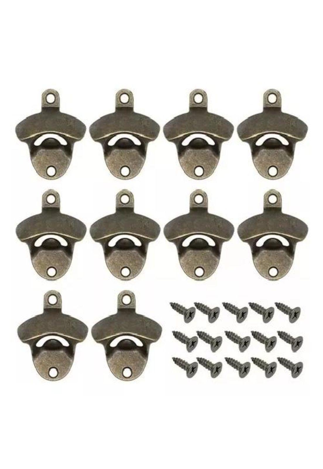 Pack x10 destapadores botellas vintage bronce viejo-5