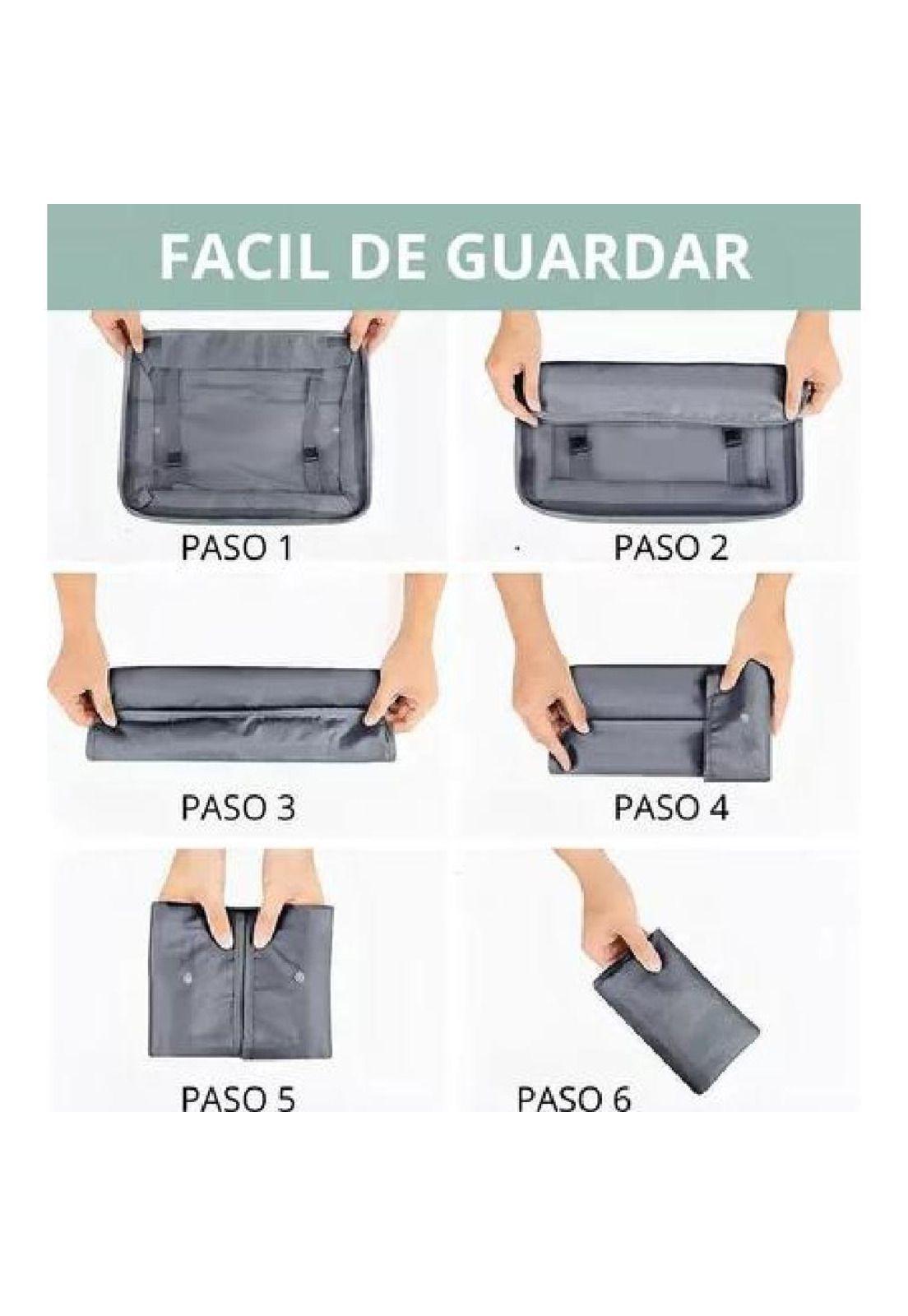 Juego de 8 Bolsas Organizadoras - Color Negro-5