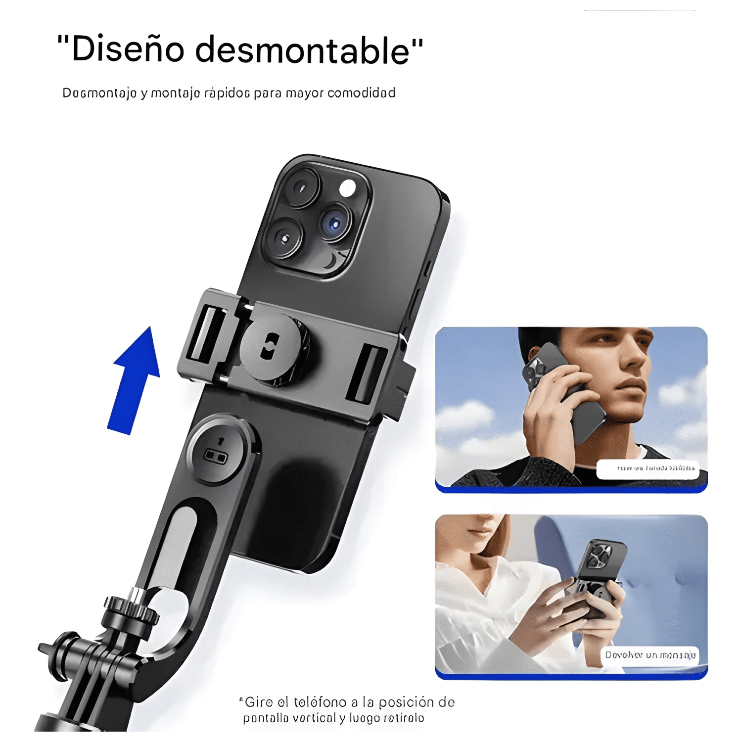 Palo Selfie 170cm Trípode Estabilizador 360° Con Bluetooth-2