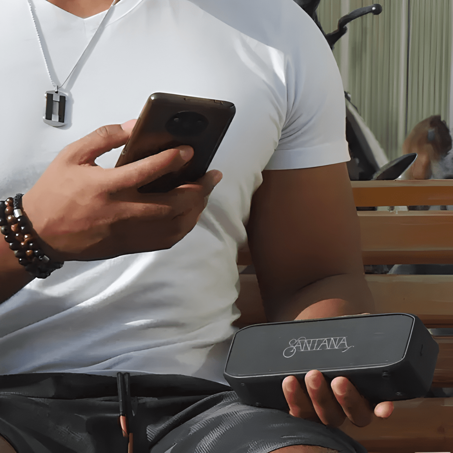 Parlante bluetooth portátil santana samba-4
