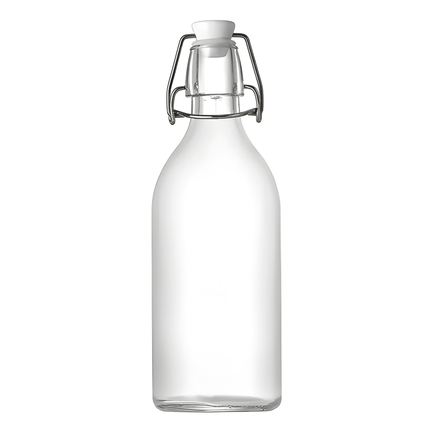 Frasco de vidrio hermético con tapa, vinagra o leche 31 cm-0