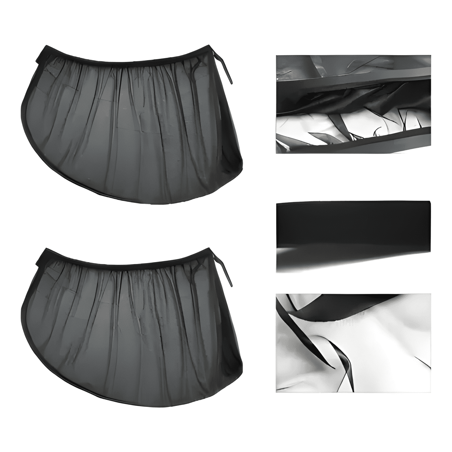 Parasol Ventanas Laterales Traseras Auto Set X2 70x30-3