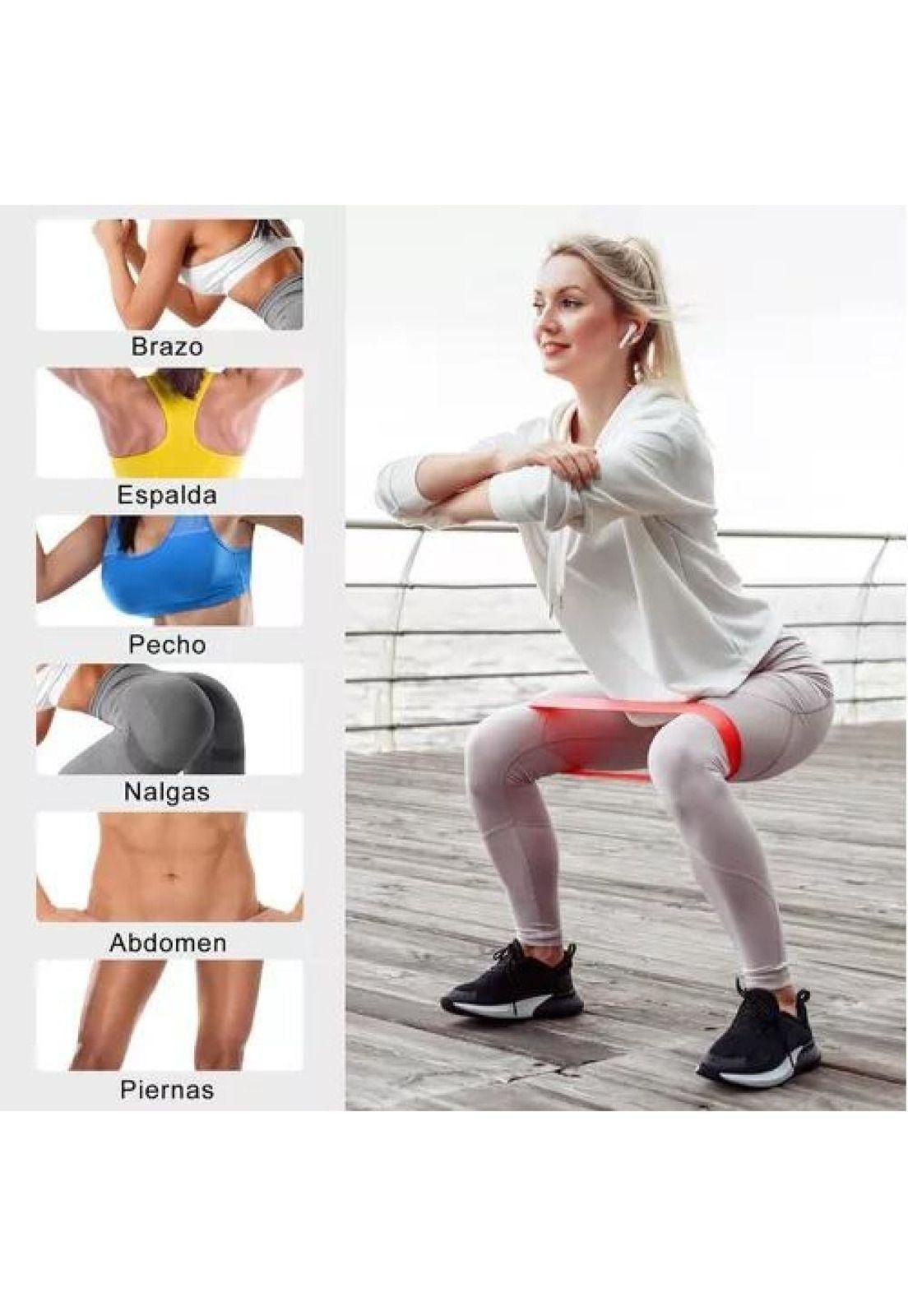 Bandas de Resistencia - Banda Elástica 15-54, Ejercicio, Piernas, Kit Fitness, 5 Pcs-3