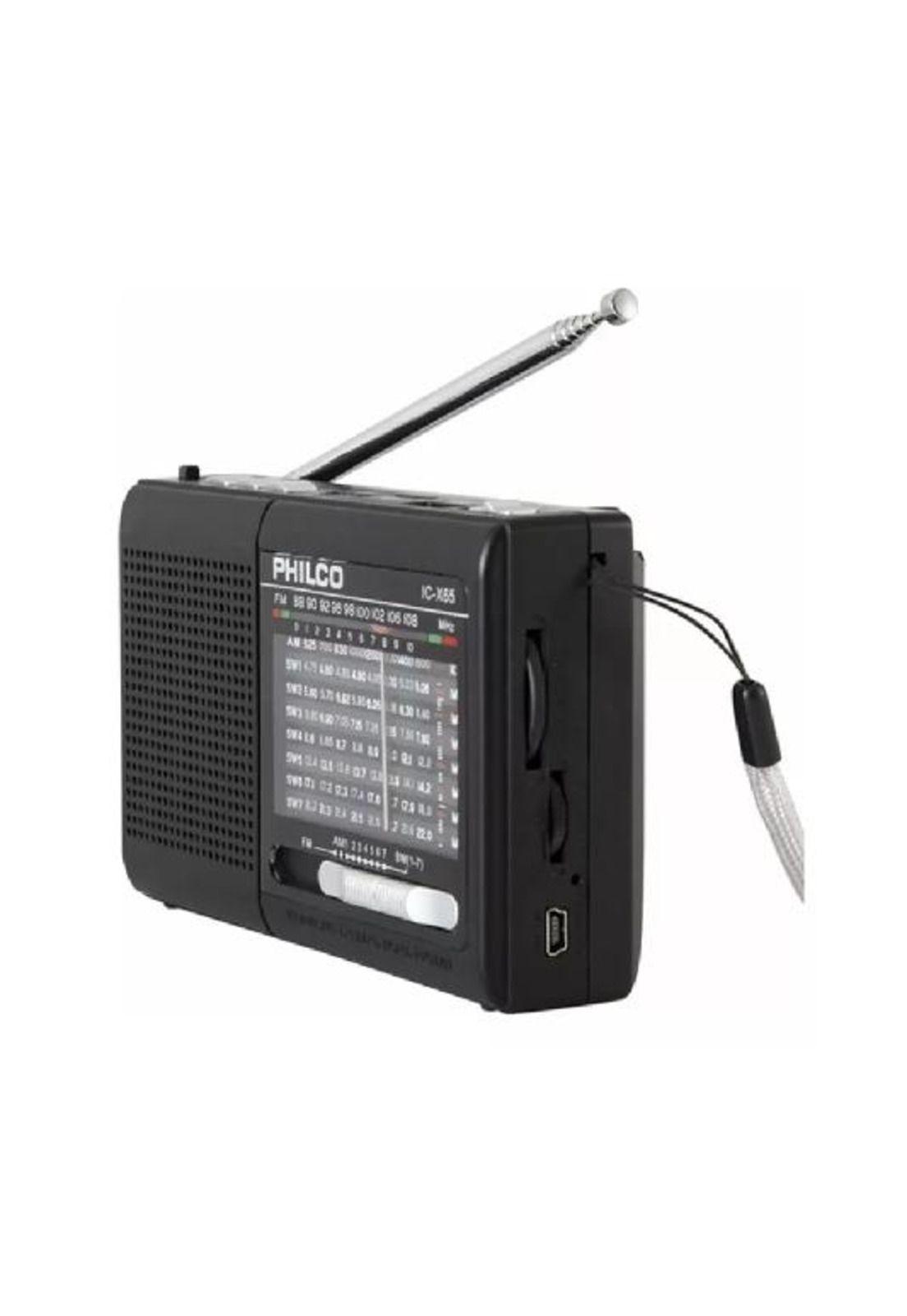 Radio portátil Philco IC-X65 multibandas USB / Tecnocenter, negro-2