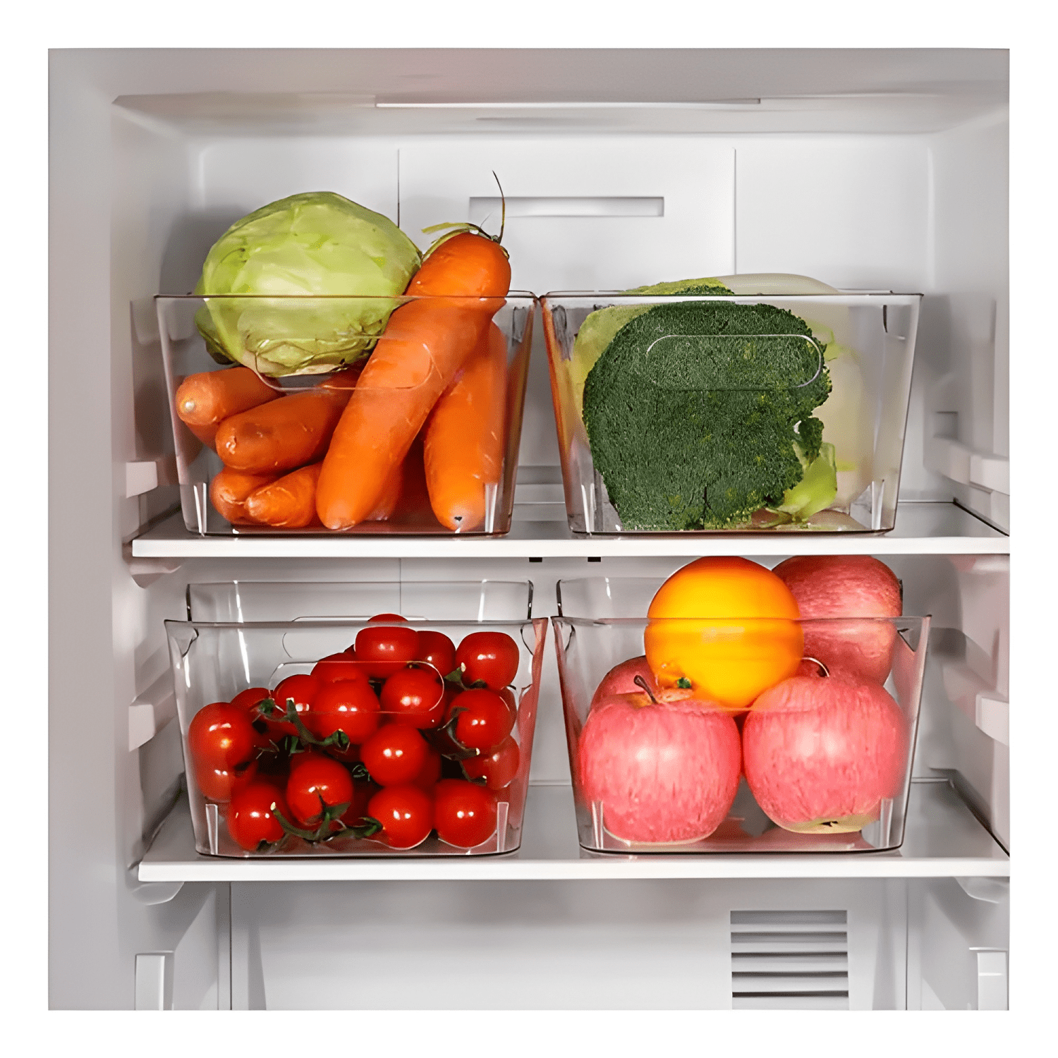 Contenedor acrílico organizador de cocina talla L 4u-4