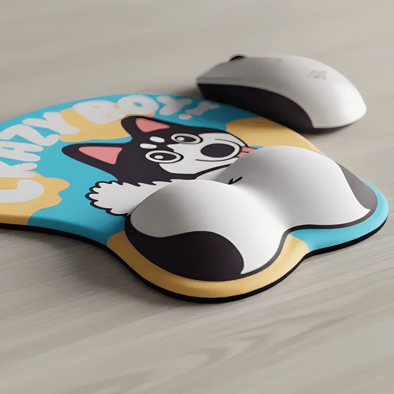 Mouse Pad Cahorros Apoya Muñeca Gluteos de Almohadilla Gel-4