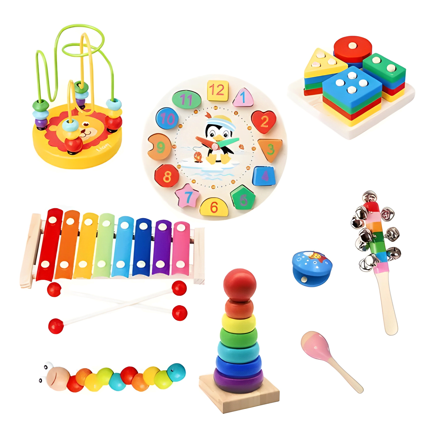Juguetes de estimulación temprana para niños 9 pcs #5-1