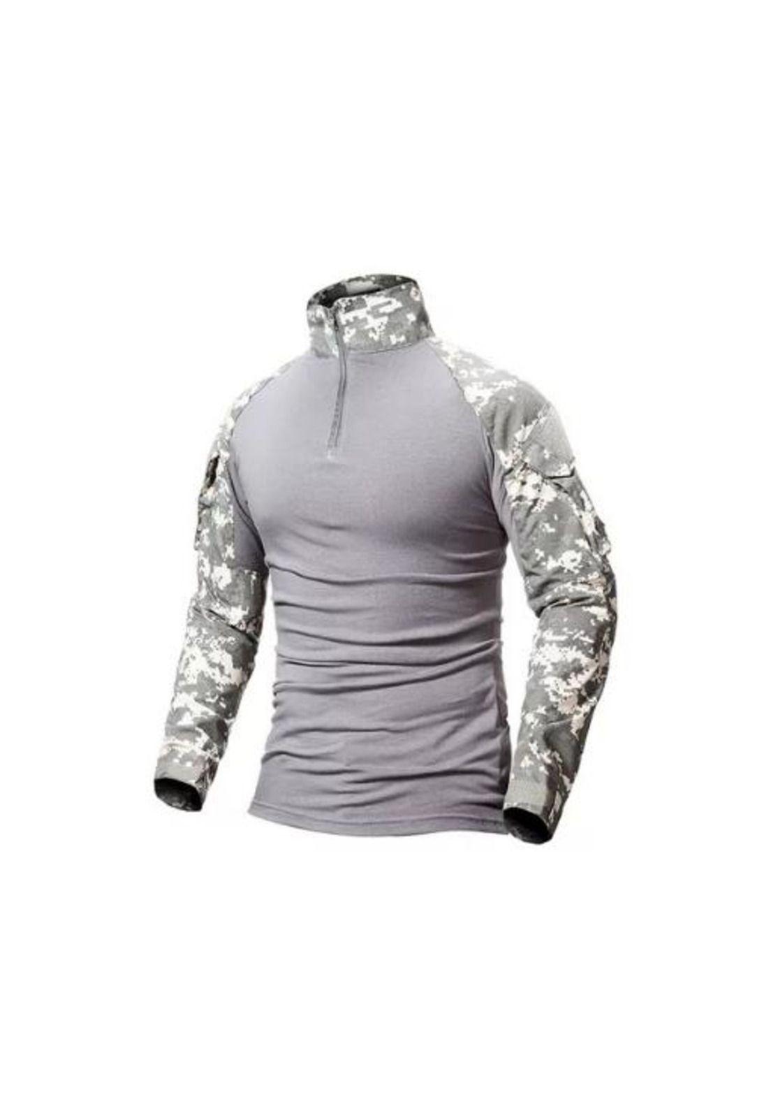 Polera Táctica Combat Shirt Militar Airsoft, Color ACU, Talla L-1