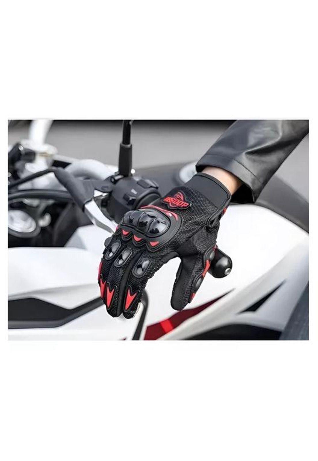 Guantes para Moto - Protección Invierno Impermeables Ciclismo Color Naranja Talla XL-6