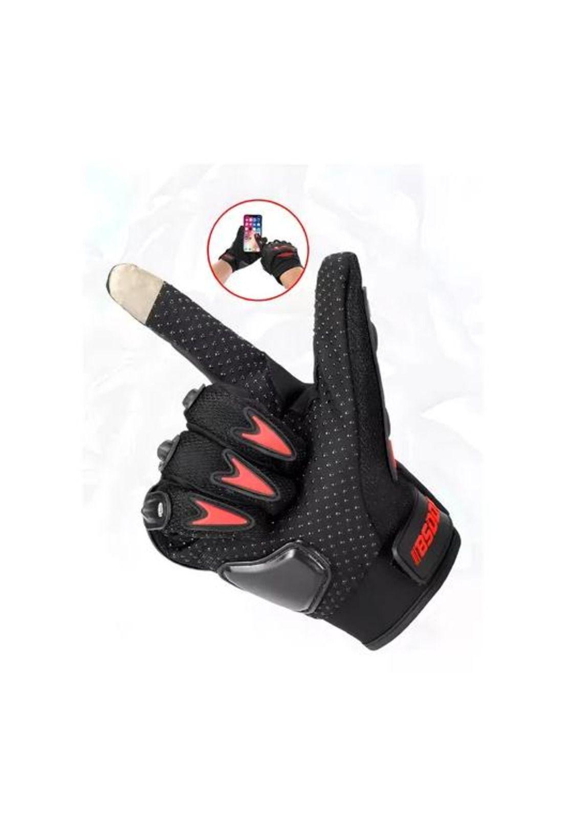 Guantes para Moto - Protección Invierno Impermeables Ciclismo Color Naranja Talla XL-7
