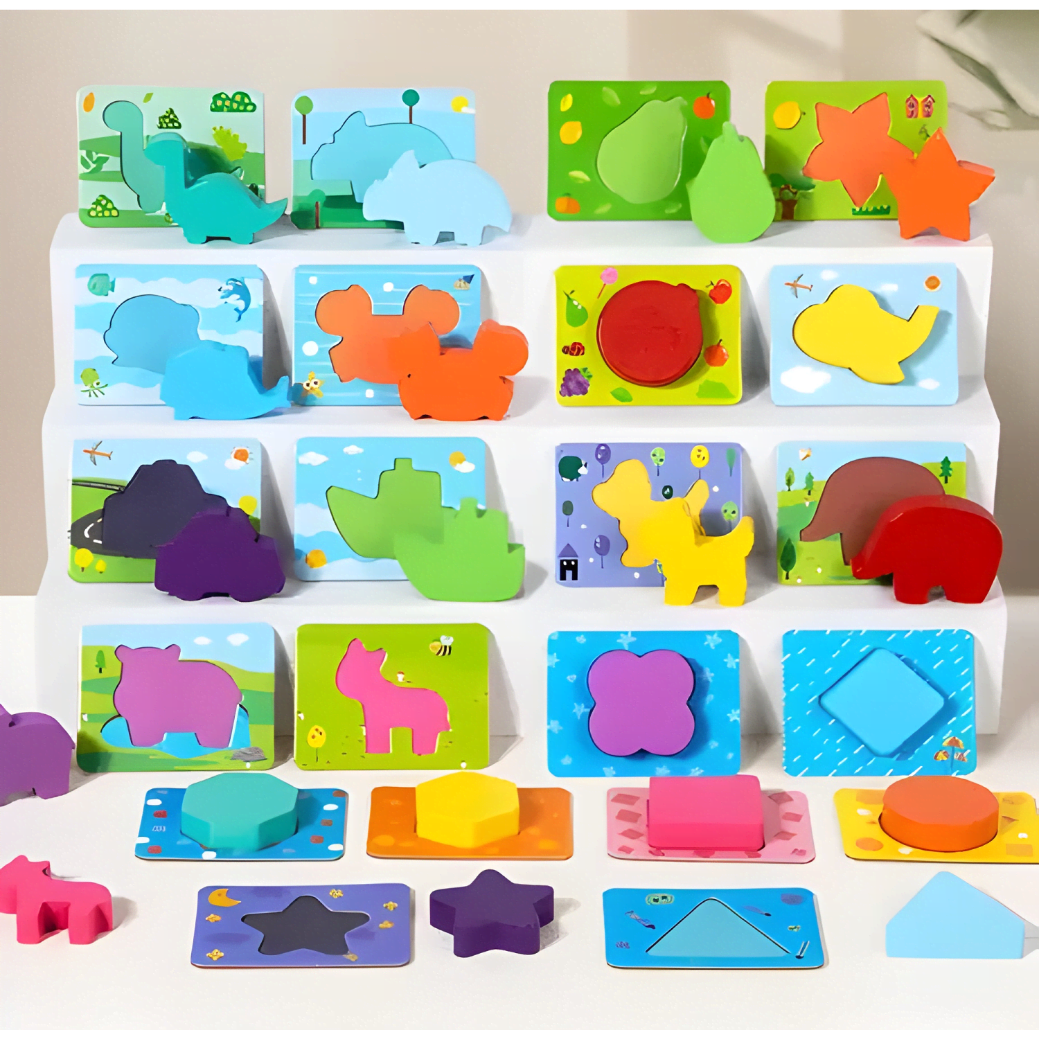 Juego didactico cognitivo y de pares montessori para niños-1