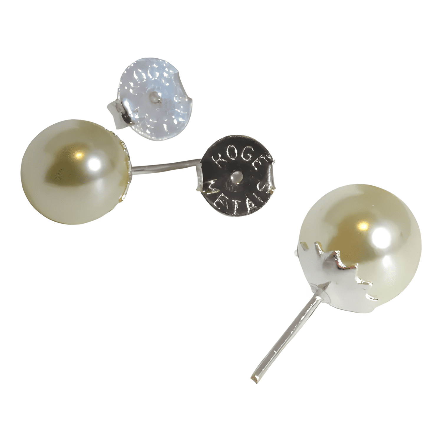 Aros Plata 925 Perla-0