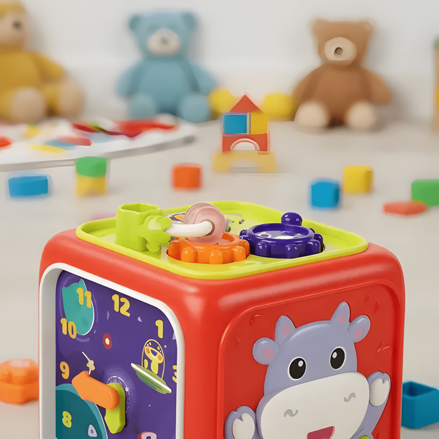 Juguete montessori educativo 6 en 1 cubo para bebé-4