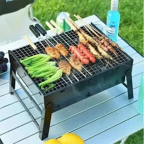 Mini Parrillera Plegable De Carbon / Portatil-2