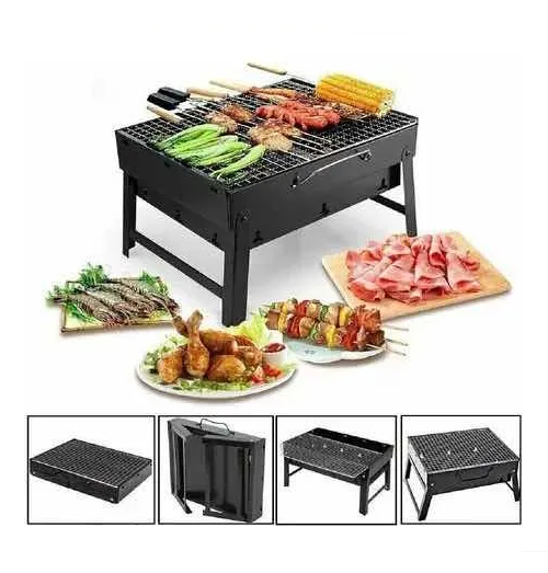 Mini Parrillera Plegable De Carbon / Portatil-3