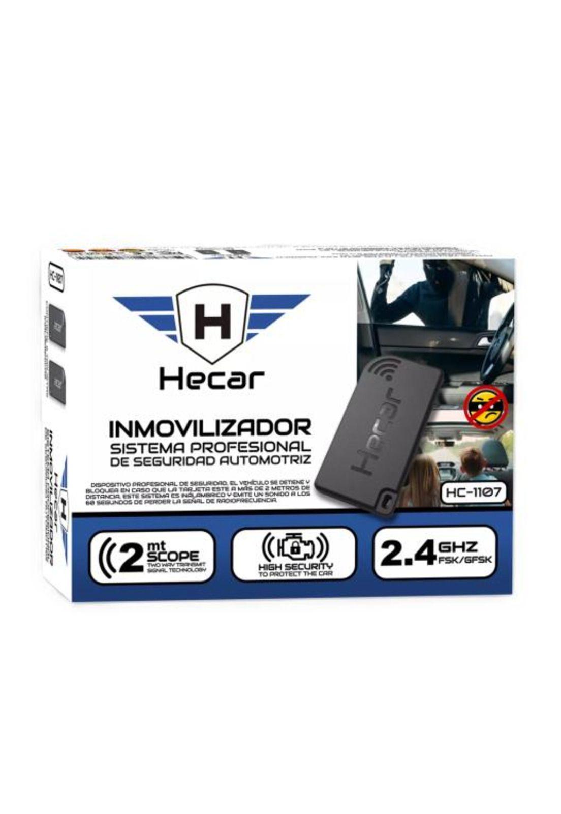 Inmovilizador auto Hecar antiportonazo cortacorriente, color negro-3