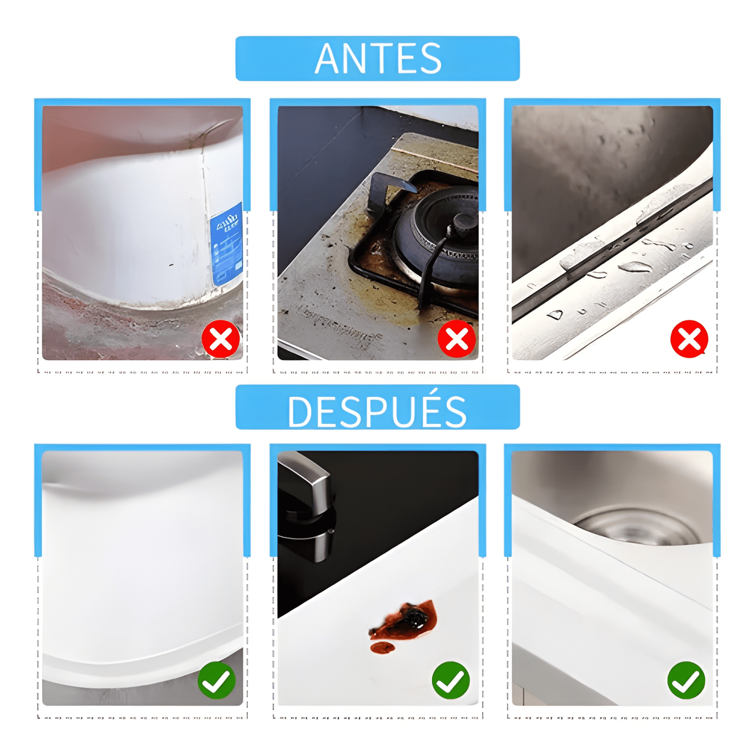 Tira Sellado Baño Impermeable Ducha Calafateo Cinta Adhesiva-3
