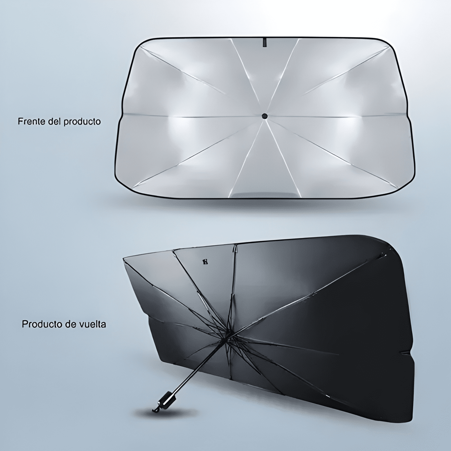 Quitasol Parasol Parabrisas de Auto Tipo Sombrilla Cubre Max-4