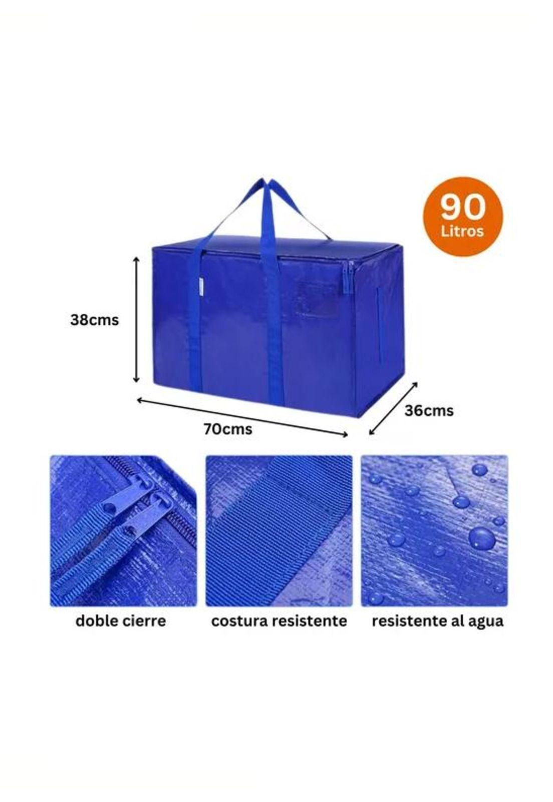 Pack 6 Bolsas Mudanza Almacenamiento Extra Grande 90lts-2