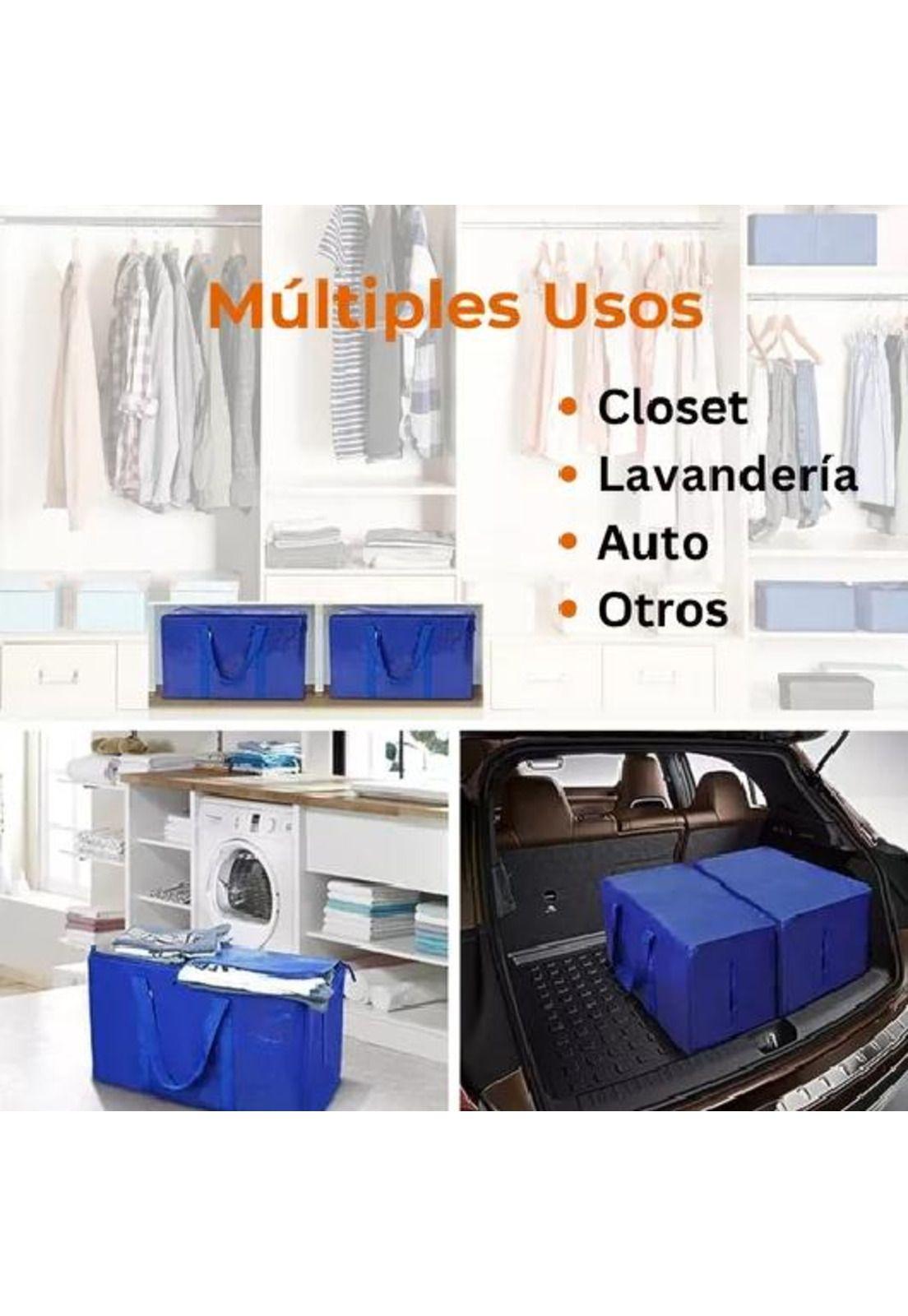 Pack 6 Bolsas Mudanza Almacenamiento Extra Grande 90lts-4