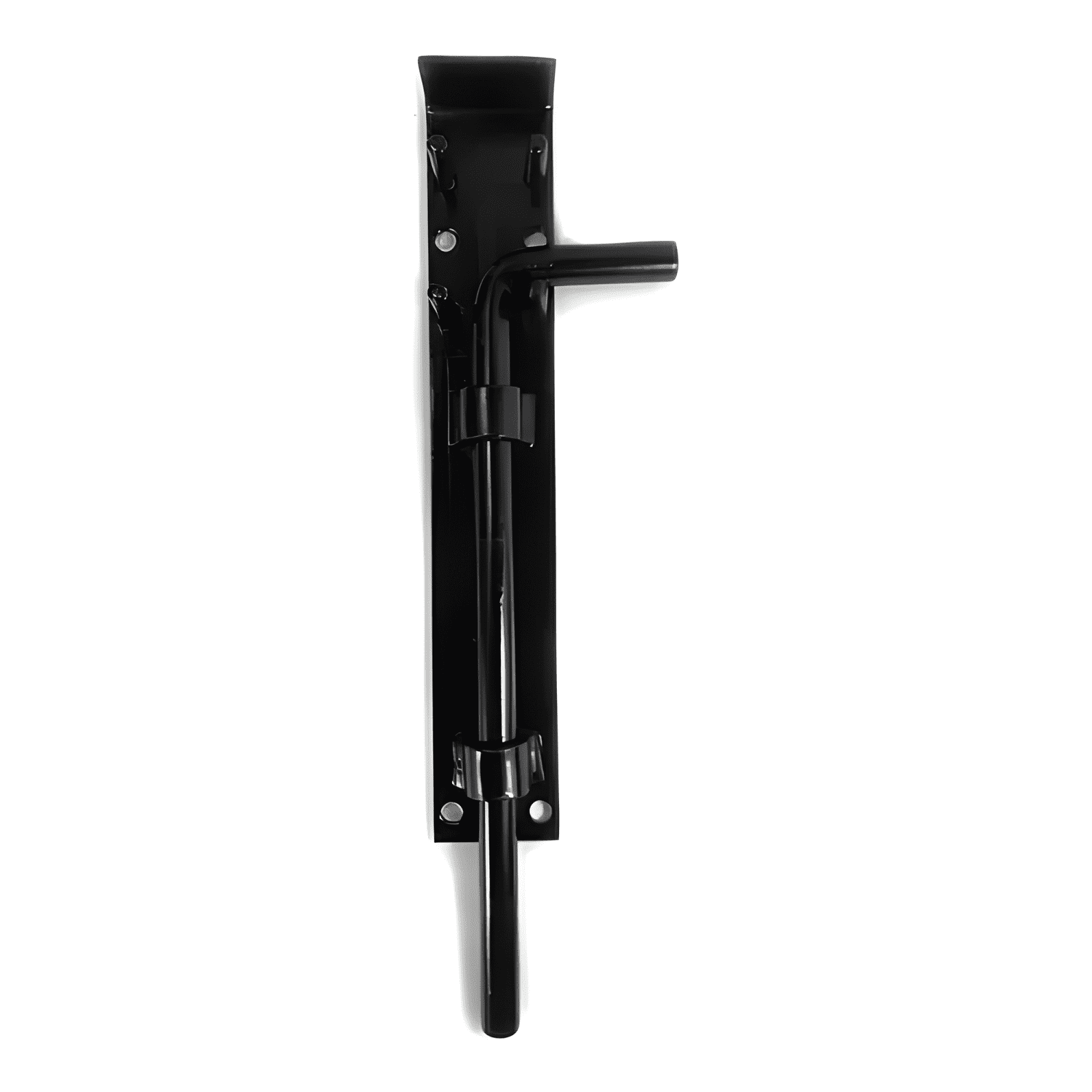 Picaporte vertical al piso 40 cm hierro forjado para portón-0